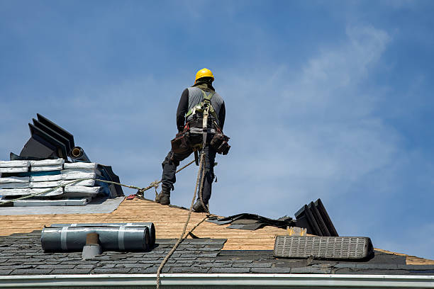 Professional Gutter Installation technician working in Granite Canon, WY